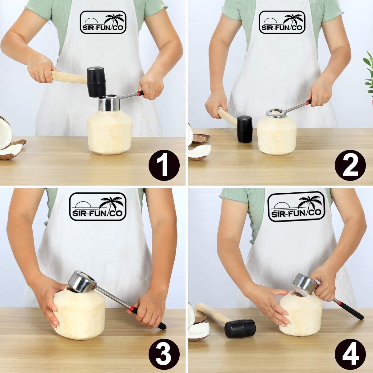 Young Coconut Opener Coco Jack 3 Piece Bundle | eBay