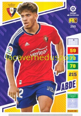250 EZ ABDE # CA OSASUNA PANINI LIGA SANTANDER 2022 2023 ADRENALYN