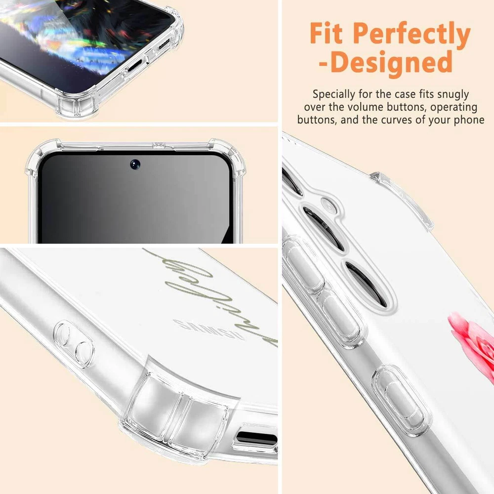 Phone Case For Samsung Galaxy S25 Ultra S24 A15 A16 A35 Personalised Clear Cover
