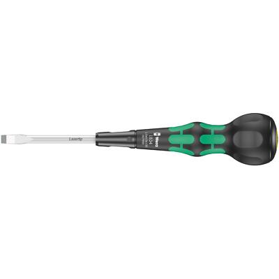 Wera 05007900001 Kraftform Ball-Grip Workshop Slotted Screwdriver, 6 x 100 mm