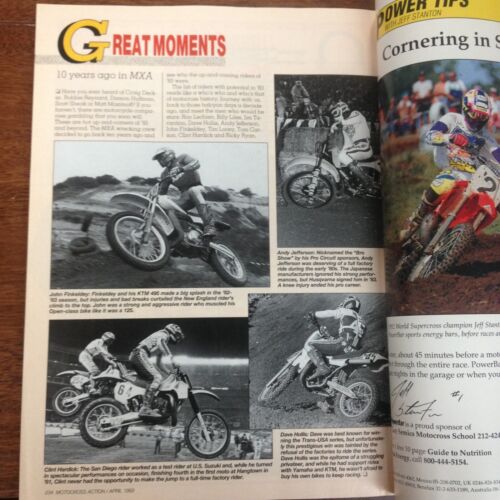 MOTOCROSS ACTION APRIL 1993 250 SHOOTOUT KX RM 125 CR500 VINTAGE TWINSHOCK VMX - Bild 3 von 4