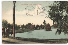 Postcard 1909 The M.A.C. Pond, Amherst, Mass, Made in Germany VPC01.