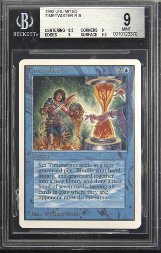 1993 MAGIC: THE GATHERING UNLIMITED EDITION TIMETWISTER BGS 9