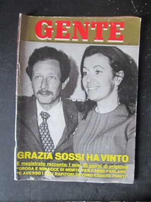 GENTE 23 1974 GRAZIA SOSSI MINA MAZZINI ORNELLA VANONI SYDNE ROM SILBER [SC5G]