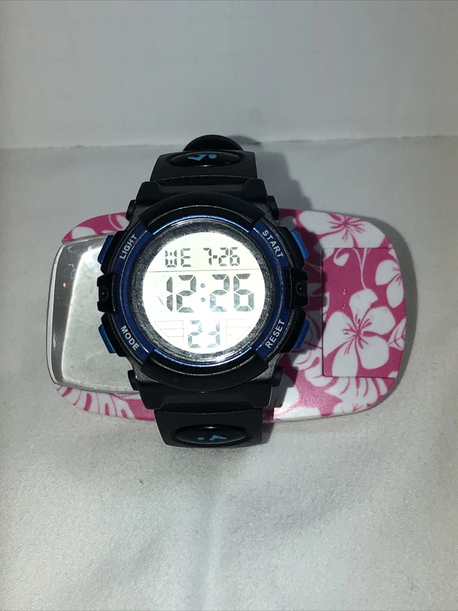 SKMEI Swimming WATCH 5 ATM MODEL 1266 QUARTZ Digital Blue Accents