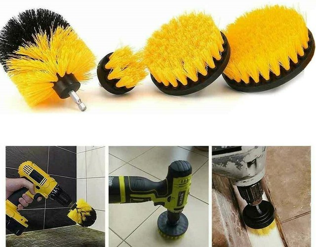 4pc IIT Power Drill Cleaning Brush Kit 