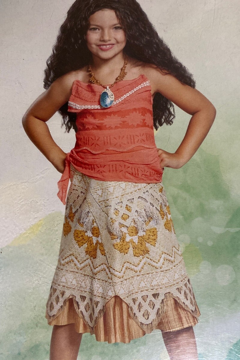 DISNEY PRINCESS MOANA CHILD Costume Dress Up Small 4-6 | eBay