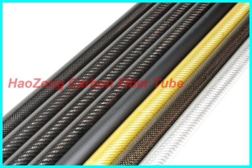 3k Carbon Fiber Tube 20mm 22mm 23 24mm 25mm 26mm 27 28mm 30mm x 500mm  UK - Picture 1 of 10