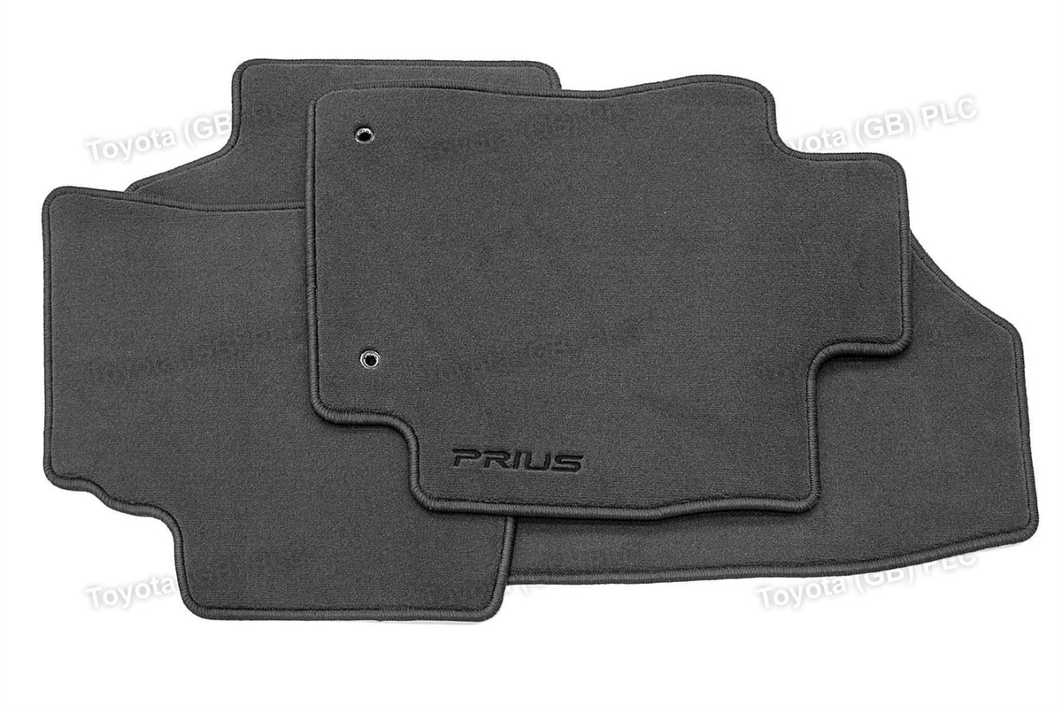 Genuine Toyota Front & Rear Carpet Car Mats 830g w/Logo Prius 2005