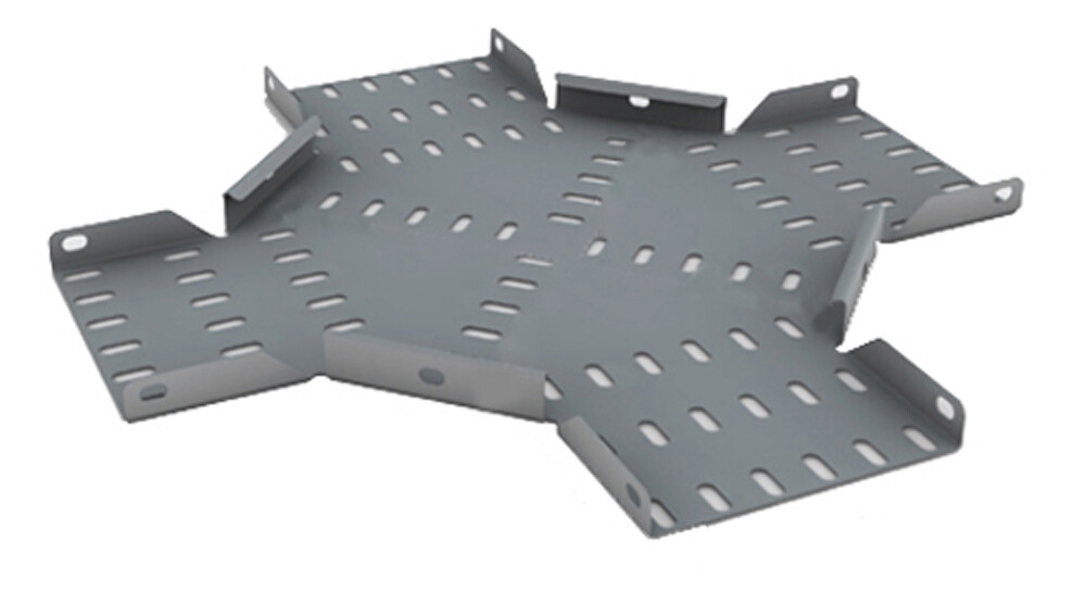 Four Way Intersection for 225mm Premier Tray (Galvanised)