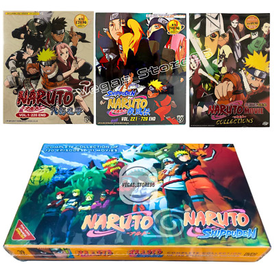 Naruto & Naruto Shippuden Complete Boxset DVD 1-720 Episodes English Dubbed