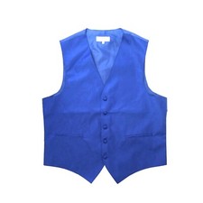 New Men's Paisley Tuxedo Vest Waistcoat only prom Royal blue formal wedding