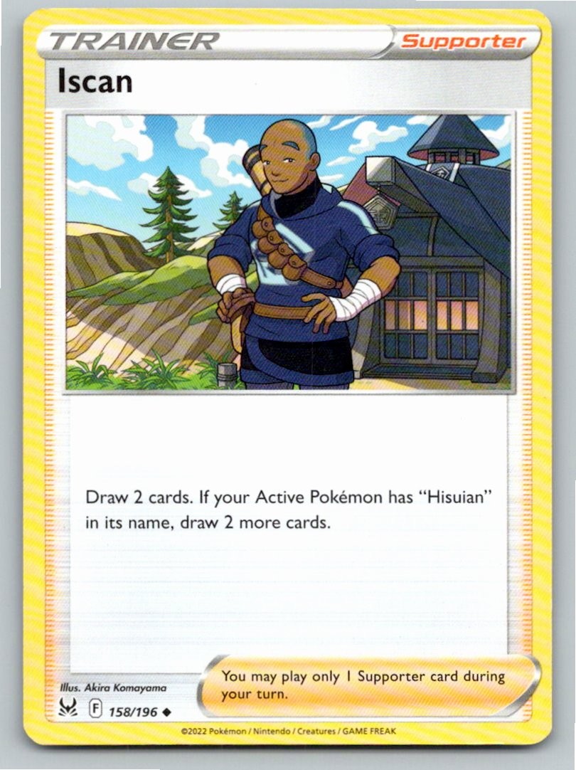 2022 POKEMON ISCAN LOST ORIGIN 158/196 UC NM A69589 FREE S&H