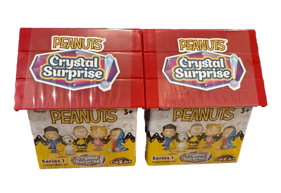Lote de 2- Figuras Sorpresa Cristal CACAHUETES Serie 1 CraZArt-WOODSTOCK SNOOPY NUEVO Foto 4 de 4