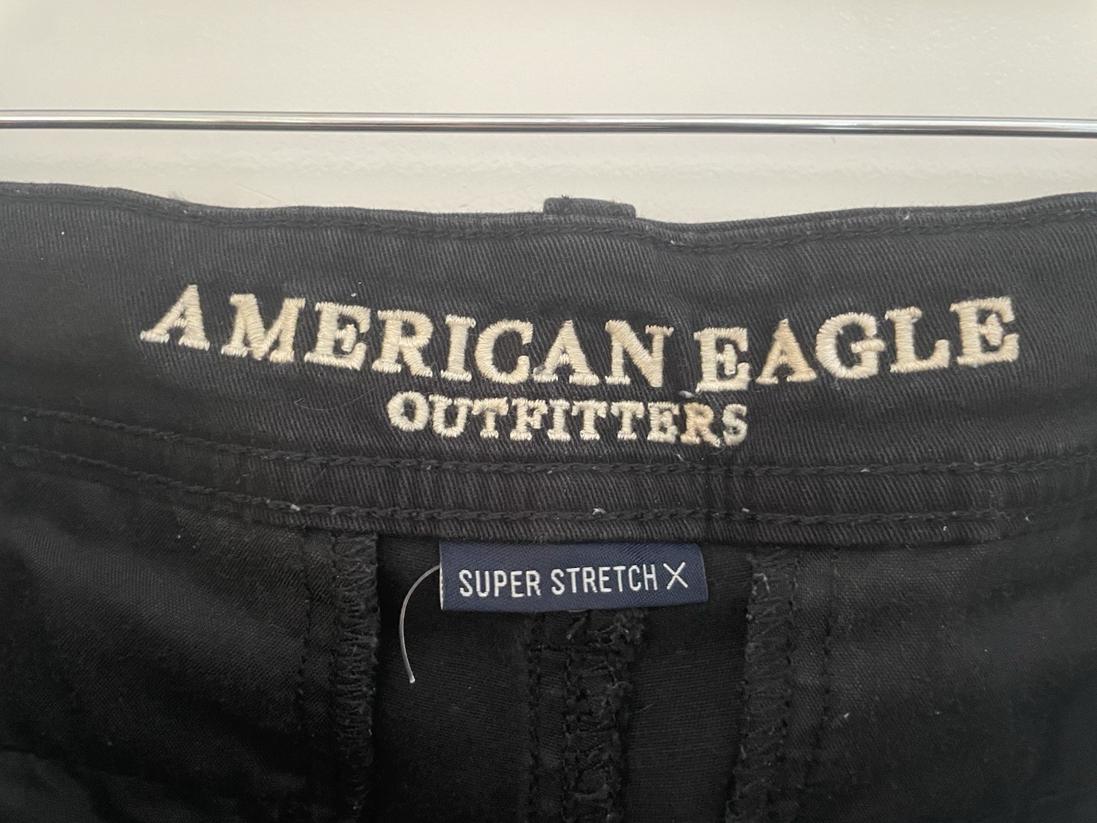 American Eagle Womens Solid Black Super Stretch S… - image 2