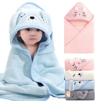 Hooded Toddler Baby Cartoon Towels Soft Animal Newborn Quick-Drying Towel Baby