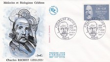 FRANCE 1987 FDC CHARLES RICHET YT 2454