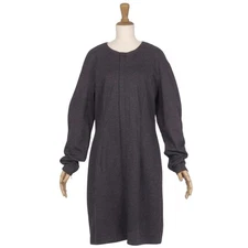 Celine Dress Phoebe Period Long Sleeve Zip Wool Jersey Tops 42 (L Used MOLO-0