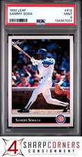 1992 LEAF #412 SAMMY SOSA WHITE SOX PSA 9