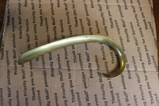 Vintage long brass shoehorn from the 1800s