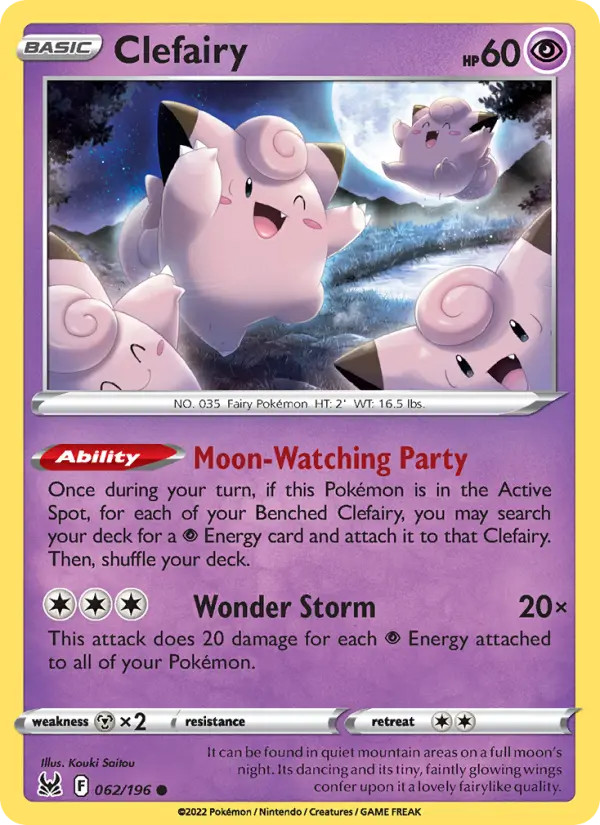 Clefairy Lost Origin #62 Pokémon TCG