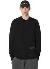 Rick Owens Drkshdw Mens Knit Crewneck Sweatshirt Large Black - NWT $515