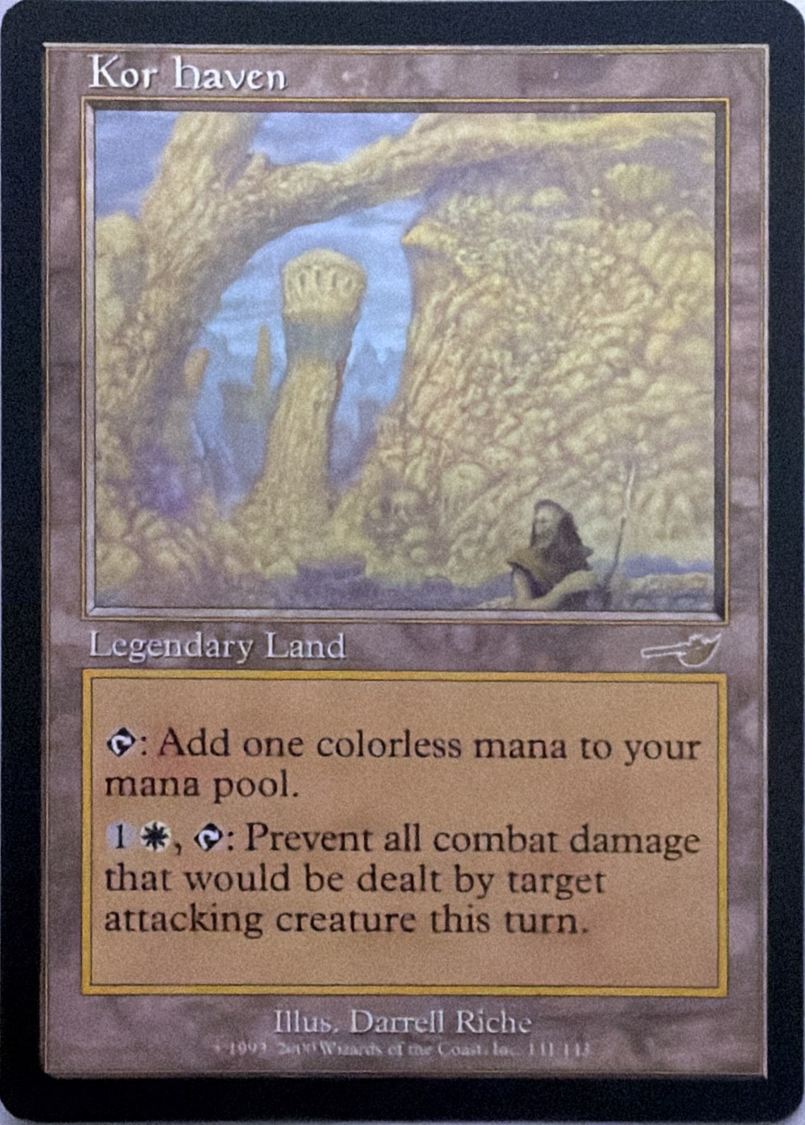 Kor Haven 141 Rare Nemesis Magic: The Gathering Near Mint