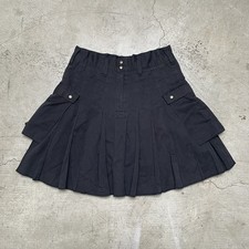 Utilikilt Black Cotton Apart Utility Kilt Men s sz. 14