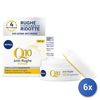 6x Bundle Nivea Gesichtscreme Anti Falten Q10 Plus Tag