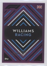 2022 Topps F1 Turbo Attax Team Logo Pink Mirror Foil Williams Racing #73 0c6