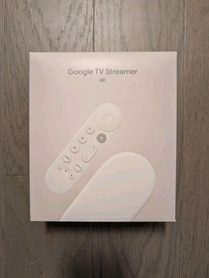 Google TV Streamer 4K 32GB with Voice Remote - Porcelain New In Box