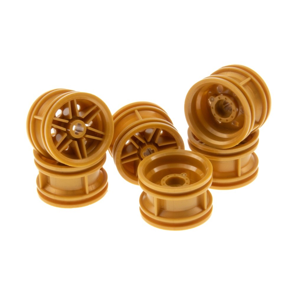 6x Lego Technic Rim 30.4x20 Pearl Gold Wheel Car Vehicle 4648531 56145