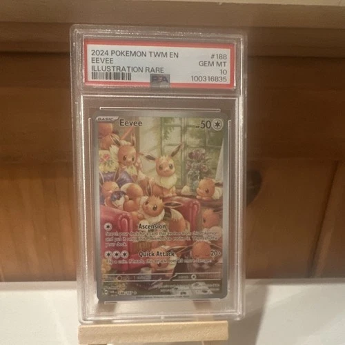 Pokémon Eevee Illustration Rare PSA 10 Holo 188/167 Twilight Masquerade 2024