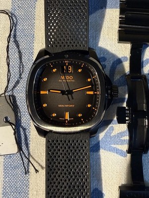 MIDO Multifort TV Big Date - Black and Orange Dial - 40mm - Excellent Condition