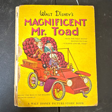 Disney Magnificent Mr. Toad Picture-Story Book Grosset & Dunlap 1949