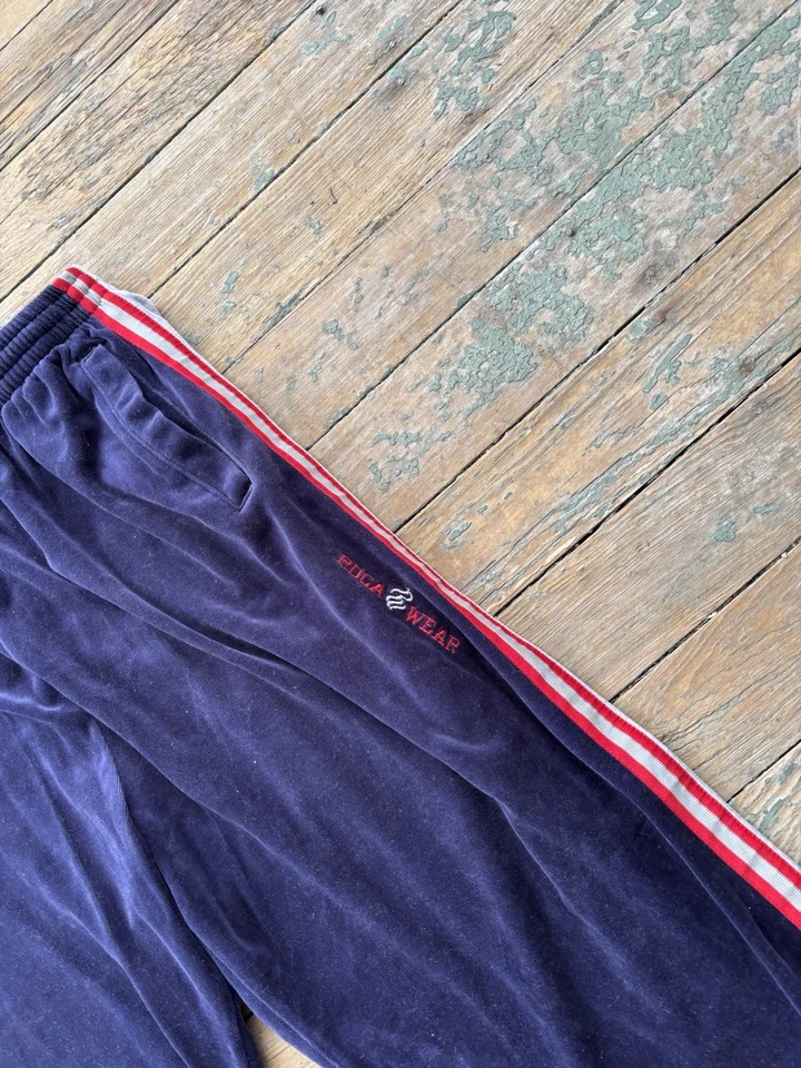 Vintage Rocawear Tracksuit Mens 3XL Blue Velour Hoodie Pants Set 90s Y2K Zip Up - Image 3 of 4