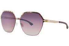 Ic Berlin Kiez Motif Sunglasses Women's Rose Lava/Brown 62mm
