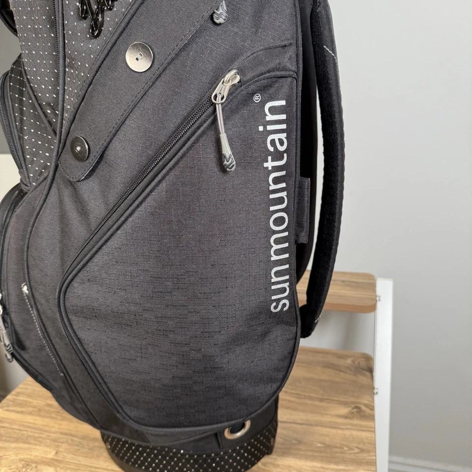 Sun Mountain Diva Women's Golf Club Cart Bag Black/Silver 14-Way Dividers NEW - Image 4 of 4