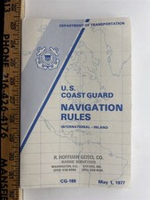 1977 United States Coast Guard Navigation Rules Information BookVintage