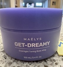 MAELYS Get Dreamy Overnight Toning Body Whip 3.4oz /100mL FULL SZ SEALED JAR