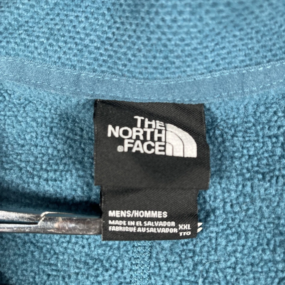 The North Face 1/4 Zip Pullover Men’s Size 2XL Teal Blue Fleece Lined Outdoor - Image 3 of 4