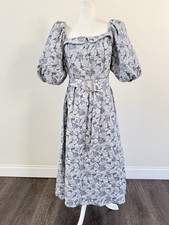 SHEIN women’s Floral Puff Leaves Long Dress Sz 1X