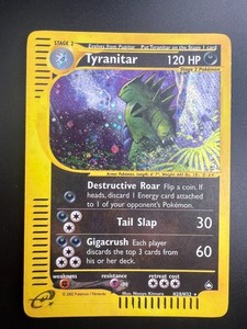 Tyranitar - H28/H32 - Pokemon Aquapolis Holo Rare Card LP