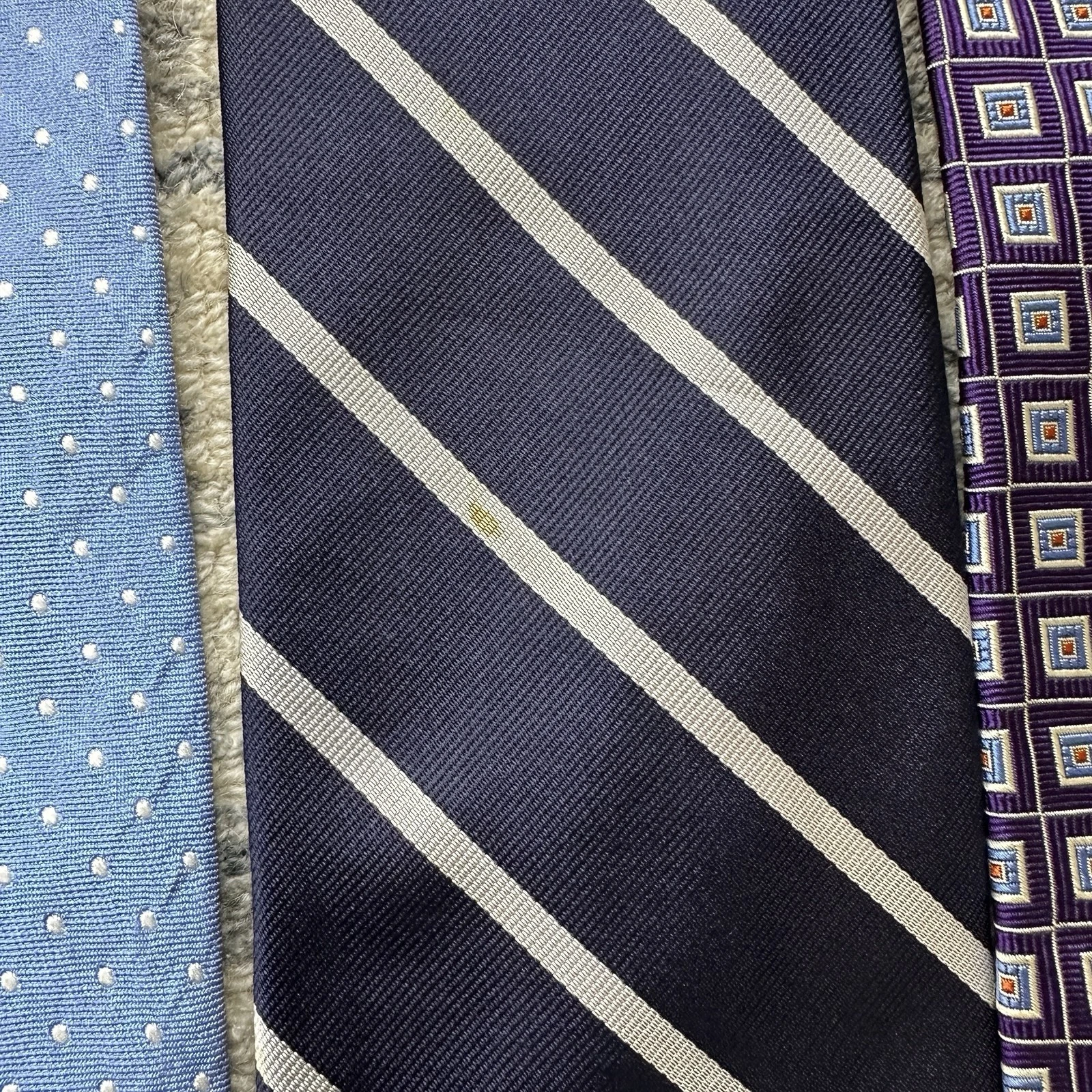 Lot of 8 Brooks Brothers Makers Silk Ties Made USA NYC Striped Geometric Dot image 12