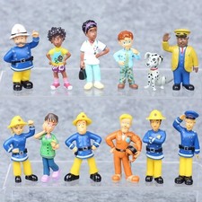 12PCS Firefighter Cartoon Action Figures Set PVC Toys Kids Birthday Gift