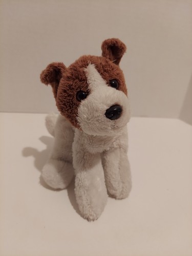 Yomiko Classics Jack Russell Dog Plush Jax Russ Berrie 7” Brown White Rare