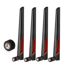 Dual Band WiFi Antenna 2.4GHz 5GHz RP-SMA Male Connector for PCI-E USB Router 4p