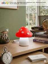 Mushroom Lamp Night Light Dimmable USB Bed Light