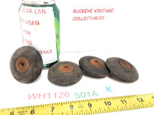 4 VINTAGE EAGLE 2 1/2" HARD RUBBER TOY TRACTOR TRUCK CAR REPLACEMENT TIRES