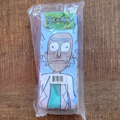 Rick and Morty Men s Crew Socks 3 diffrent Pair Size 6-12